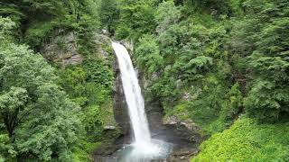 Lagodekhi Waterfall. Georgia. Kakheti. July 2023