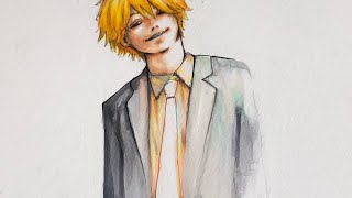 【イラスト】チェンソーマンのデンジを描いてみた　Drawing Chainsaw Man