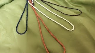 Como hacer un Cordón de Trenza con cuatro cabos - How to make.a braid cord with four corners Como hacer un Cordón de Trenza con cuatro cabos - How to make.a braid cord with four corners