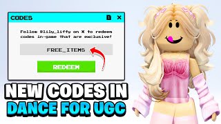 *ALL NEW* WORKING CODES \u0026 FREE ITEMS IN DANCE FOR UGC (2025)