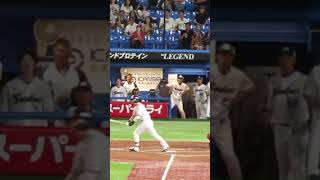 山田哲人11号ホームランと長岡秀樹のリアクション #東京ヤクルトスワローズ