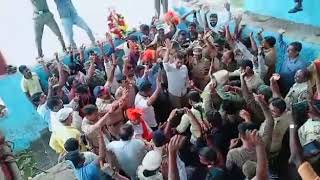 Sangli police enjoying Ganpati visrjn in miraj