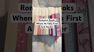 Romance books where he falls first and harder #bookrecommendations #booktube #booktok #romancebooks