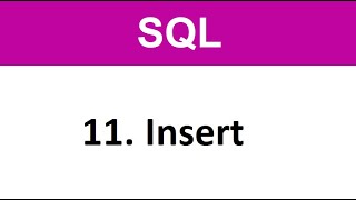 SQL Tutorial - 11 SQL Insert Commands Insert Into Table Oracle Commands