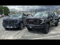 2023 sierra denali ultimate vs. sierra at4x full interior comparison