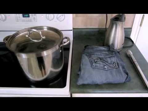 Shrink Jeans by Boiling Them Shrink Jeans by Boiling Them