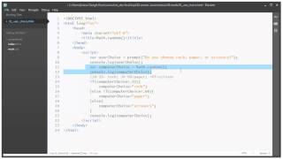 JavaScript Rock Paper Scissors Part 03