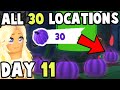 (DAY 11) ALL 30 Purple Pumpkin Locations in Adopt Me!