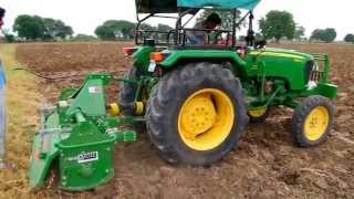 How Rotavator works in field | John deere Tractor doing rotavator, best for cultivation