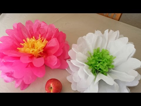 How to Make Tissue Paper Flowers How to Make Tissue Paper Flowers