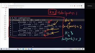 Leetcode 77. Combinations. Backtracking. Python.