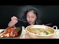 청양고추라면에 진짜 청양고추 10개 넣고 실비김치랑 먹방 mukbang