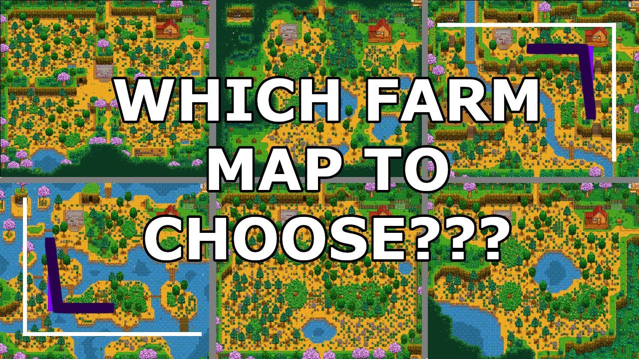 Stardew Valley 1.4 | Which Farm Maps To Choose? - YouTube