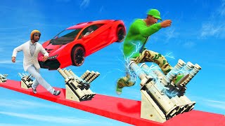 IMPOSSIBLE MILE HIGH ELECTRIC DEATHRUN! (GTA 5 Funny Moments)