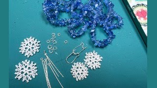 Making Micro Crochet earrings-Crocheting small and constructing the earrings #crochet #jewellery