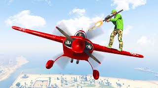 EXTREME MID AIR PLANE TAKEDOWN! (GTA 5 Funny Moments)