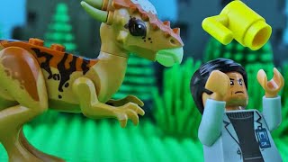 LEGO Mad Scientist Gets What's Coming To Him! | STOP MOTION LEGO | Dino Escape! | Billy Bricks