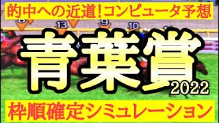 2022 青葉賞 シミュレーション（枠順確定後)～重賞経験がない馬が大半で波乱決着となるのか！？～競馬予想