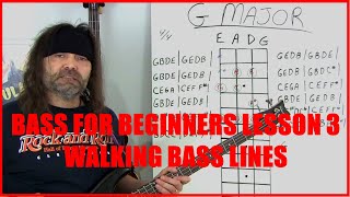Bass For Beginners Lesson 3 Walking Bass lines