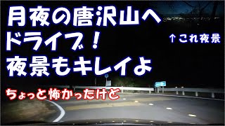 【夜ドライブ】佐野市 月夜の唐沢山ドライブ！　頂上こわっ