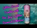 Glitter Sunset Epoxy Tumbler with Epoxy Dye | Bee Jay's Glitter Diamond Collection | Tumblerpoxy