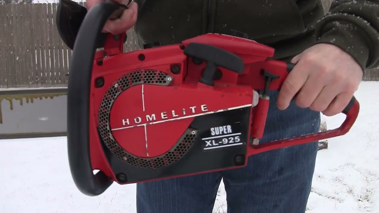 Homelite Super XL 925 Chainsaw - YouTube