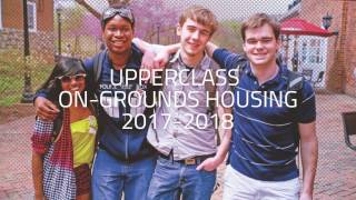 UVA Upperclass On-Grounds Housing 2016