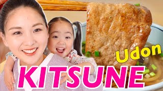 Kitsune Udon | Fried Tofu | Japanese food recipe
