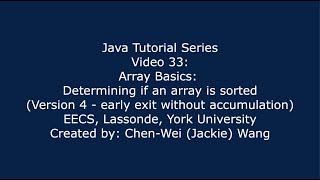 EECS1021 Java Tutorial 33