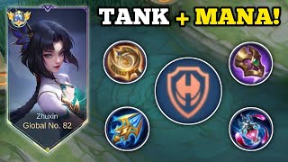 ZHUXIN TANK + MANA BUILD IS BROKEN!‼️ (must try!😱) | ZHUXIN BEST BUILD -MLBB🔥