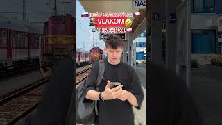 CESTA VLAKOM🚂 na 🇸🇰 a🇨🇿 je VŽDY TAKÁ ŽE:😅🤣 aké si mal/a NAJVÄČŠIE MEŠKANIE TY?👀😆 #czsk