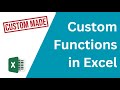 How to Create Custom Functions in Excel with VBA
