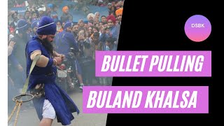 Buland khalsa gatka performance/ bullet pulling stunt/