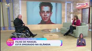 Maria Botelho Moniz oferece cadeira elevatória para Manuel poder sair de casa