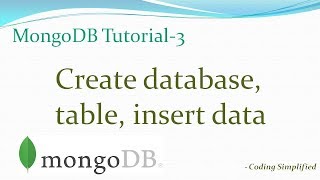 MongoDB Tutorial-3: Create Database, table & insert data
