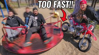 Dirt Bikes at the Playground