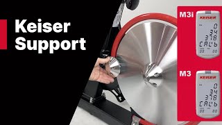 How to calibrate the Keiser M3i and M3 Indoor Bikes