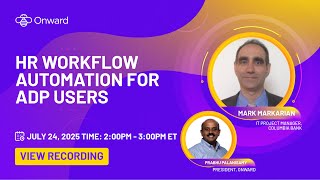 Webinar Recording: HR Workflow Automation for ADP Workforce Now Users
