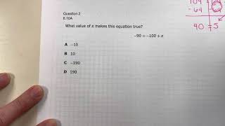 Q2 - Equation quiz corrections