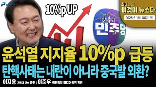 윤석열 지지율 10%p 급등 [최대현의 이것이 뉴스다 2025년 1월 10일 (금)]