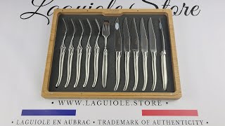 Laguiole Cutlery Set - Satin Stainlesss Steel - 12 Piece