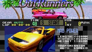 OutRunners  - [Mega Drive / Genesis]. Playthrough. (60Fps).