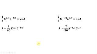 Lagrangian: Maximizing Cobb-Douglas Production Function Subject to Cost Constraint