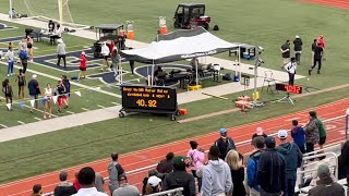 2021 6a/Area 23-24 Boys 4/100m (Alief Taylor 40.92)