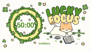 STUDY WITH ME 4x50 min Lucky Focus Pomodoro timer ⋆⁺❅ | Lucky New Year [perfect for study & working]