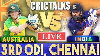 India vs Australia, 3rd ODI - Live Cricket Score,  Chennai| Live Scores & Commentary | IND Vs Aus