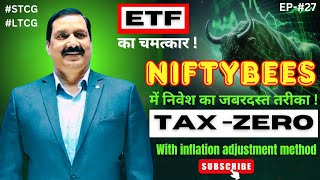 Niftybees investing with a secret TAX Saving Strategy.100% Risk Free. #ETF #lumpsum #swp #sip #Hindi