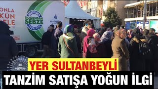 İstanbul Sultanbeyli’de Tanzim Satışa Halk’tan Yoğun İlgi.