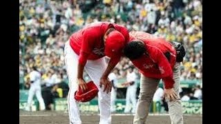 黒田が負傷交代　四回に左足に打球受け