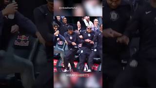 Brooklyn Nets Bench DANCE Moments in NBA 🕺😂 #shorts